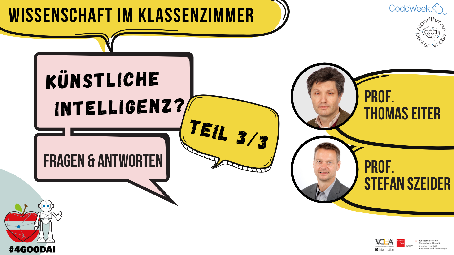 Aufzeichnung: Wissenschaft im Klassenzimmer mit harten Fakten über die künstliche Intelligenz